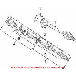 Audi CV Axle Retainer Plate Bolt N90991002 - Genuine VW/Audi