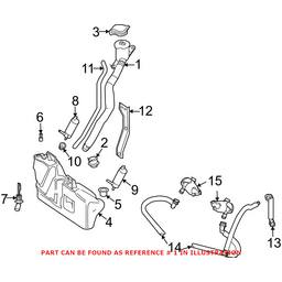 Washer Fluid Reservoir Filler Pipe – Front Genuine BMW 61667162586