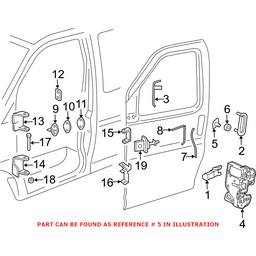 Door Lock Cylinder Genuine Chevrolet 23435058