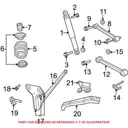 Genuine Dodge Coil Spring Damper - Rear 52125396AB