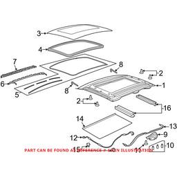 Sunroof Motor Screw