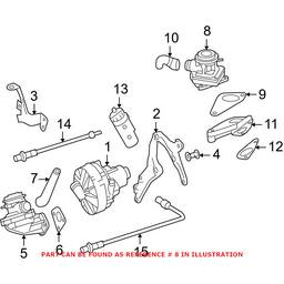 Mercedes Secondary Air Pump Check Valve - Driver Side 0021407460