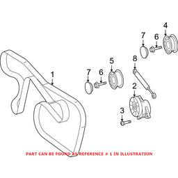 Mercedes Accessory Drive Belt 0039937296