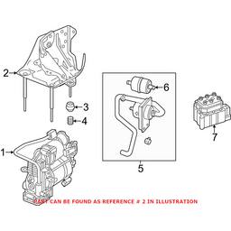 Genuine Mercedes-Benz Air Suspension Compressor Bracket 2223200943