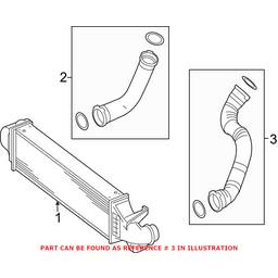 Turbocharger Intercooler Pipe Genuine Mercedes-Benz 2465200001