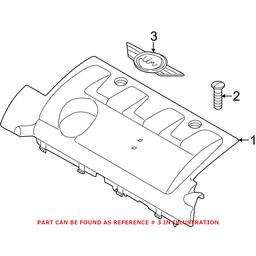 Mini Emblem - Valve Cover (MINI) 11127594876