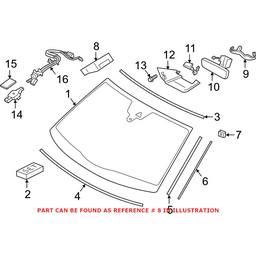 Porsche Lane Departure System Camera 971907217F - Genuine Porsche