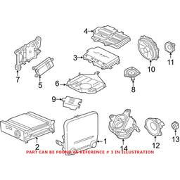 Porsche Radio Amplifier 9A764544311 - Genuine Porsche