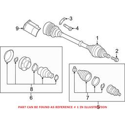 CV Axle Assembly - Front Driver Side