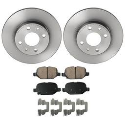 Fiat Disc Brake Pad and Rotor Kit - Rear (240mm) (Ceramic) (EURO) 5154238AA