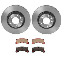 Porsche Disc Brake Pad and Rotor Kit - Front (350mm) (Ceramic) Brembo