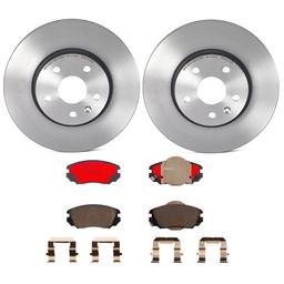 Buick Chevrolet GMC Disc Brake Pad and Rotor Kit - Front (321mm) (Ceramic) Brembo