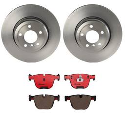 BMW Disc Brake Pad and Rotor Kit - Rear (345mm) (Ceramic) Brembo