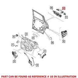 Fiat Exterior Door Handle 6RF66SZ0AA