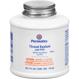 Thread Sealant (With PTFE) (White) (4oz Bottle)