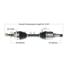 CV Axle Shaft - Front Driver Side