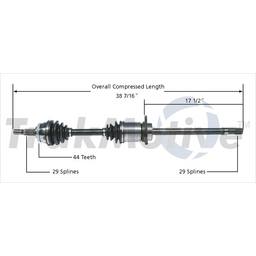 CV Axle Shaft - Front Passenger Side