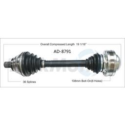 CV Axle Shaft - Front Driver Side