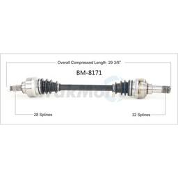 CV Axle Shaft - Rear Driver Side