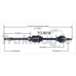 CV Axle Shaft - Front Passenger Side