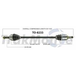 CV Axle Shaft – Front Passenger Side Surtrack TO-8233