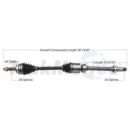 CV Axle Shaft – Front Passenger Side Surtrack TO-8299