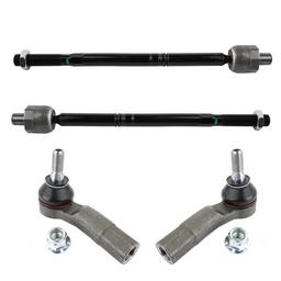 Audi Volkswagen Steering Tie Rod End Kit - Front (Inner and Outer) (Forged Steel)