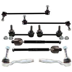 BMW Steering Tie Rod End Kit (Front and Rear Sway Bar Links) (Inner and Outer Tie Rod Ends)