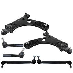 Fiat Suspension Control Arm Kit - Front (Lower Control Arm) (Outer Tie Rod End) (Front Stabilizer Bar Link)