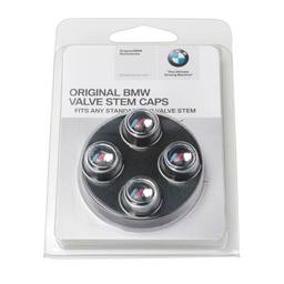 Set of 4 BMW Genuine Factory OEM 36110421543 Valve Stem Caps M Logo 