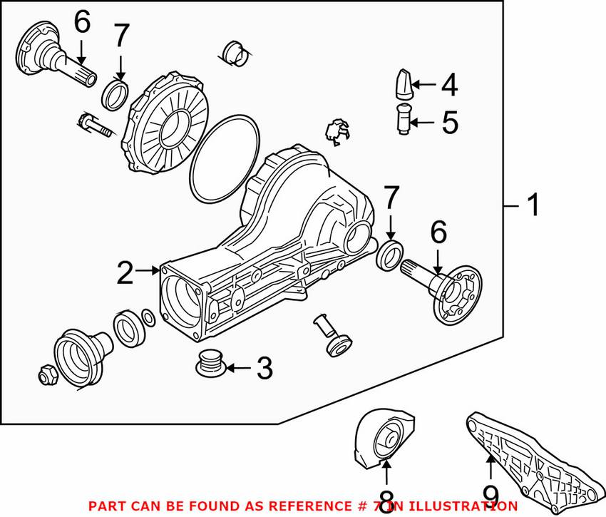 Audi Porsche Axle Seal - Front 016409399B