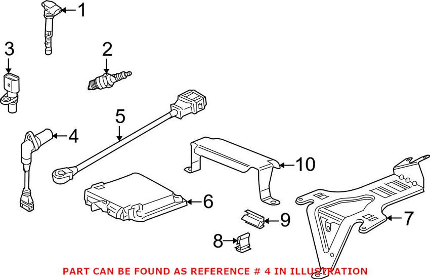 Audi VW Crankshaft Position Sensor 022957147A