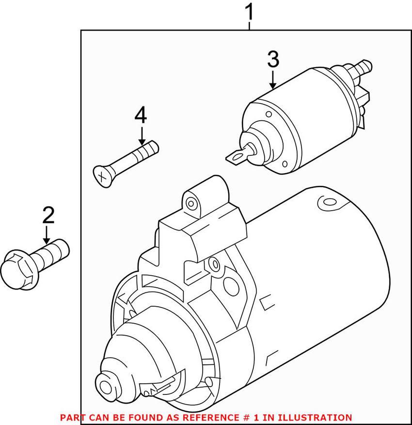 VW Starter Motor 02M911021B