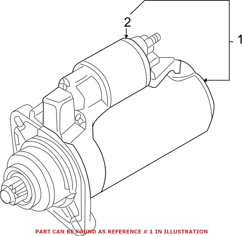 VW Starter Motor 02M911023GX