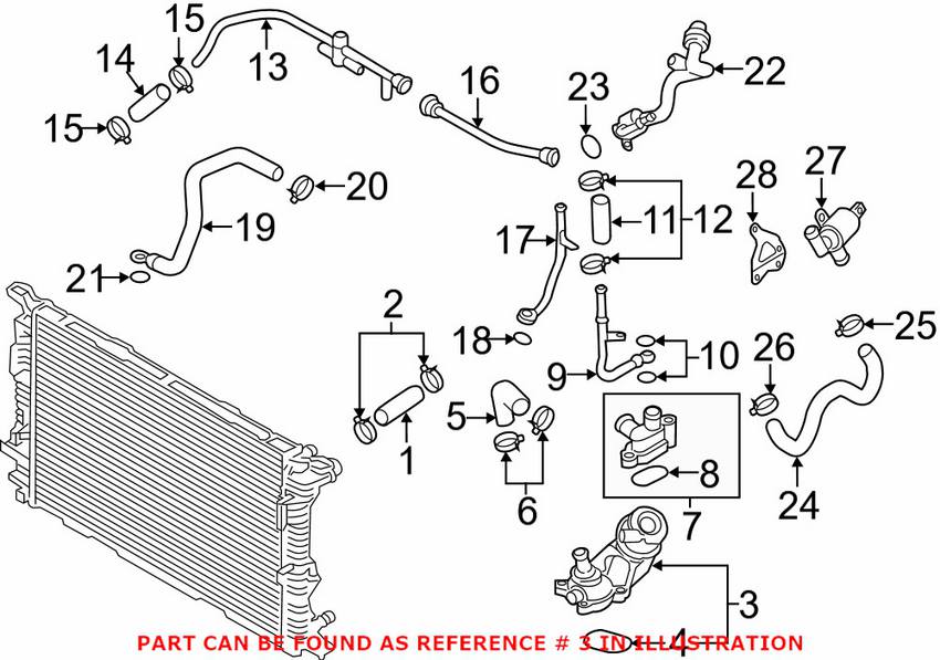 VW Thermostat 059121737AM