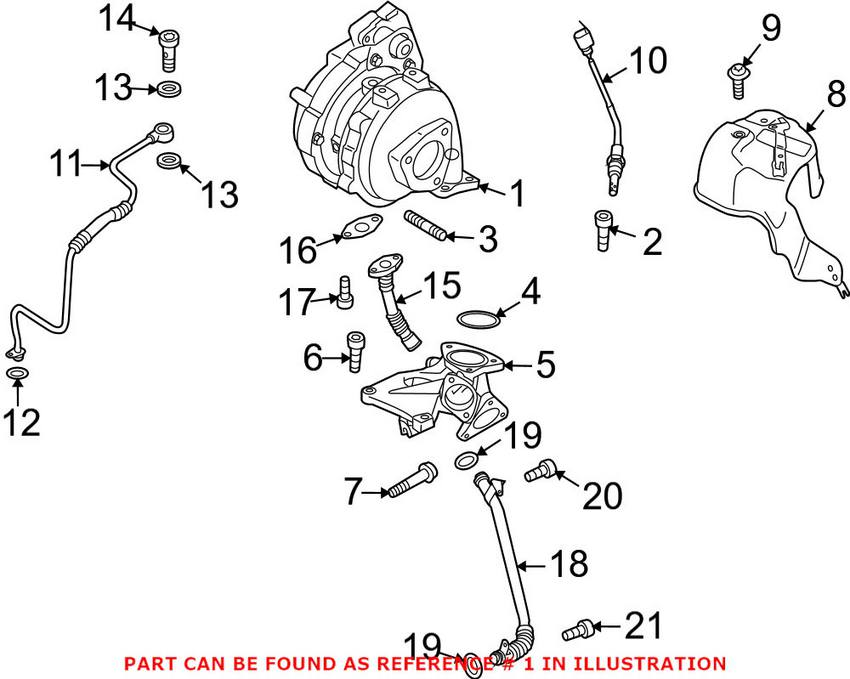 VW Turbocharger 059145873F