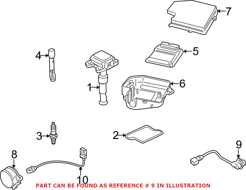 Audi VW Crankshaft Position Sensor 06A906433C