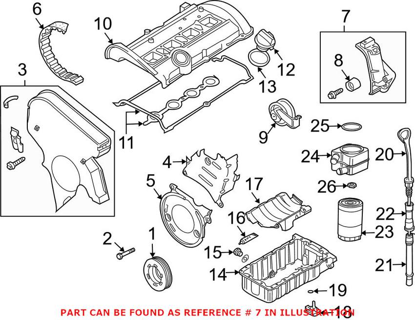 Audi VW Timing Belt Tensioner 06B109477A