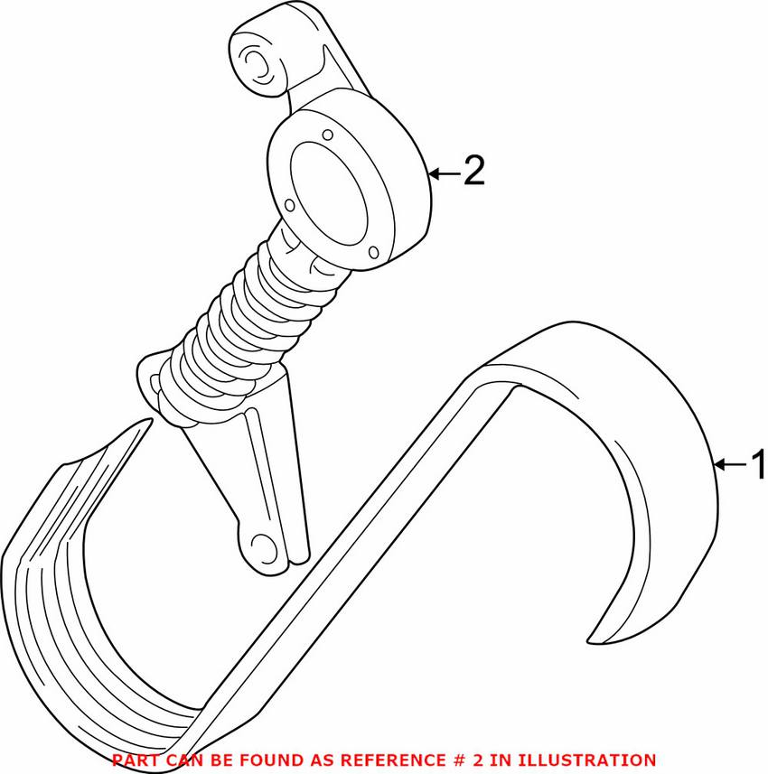 Audi Serpentine Belt Tensioner 06C903133B