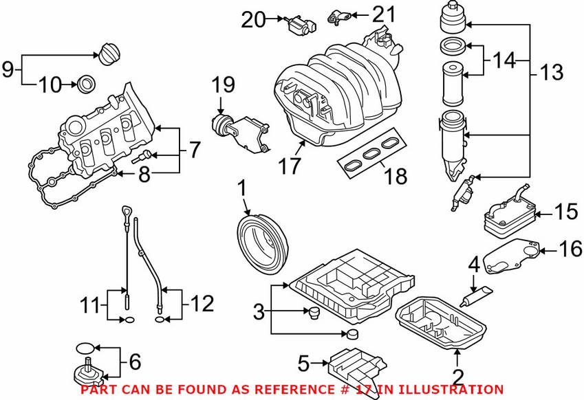 Audi Intake Manifold 06E133210P