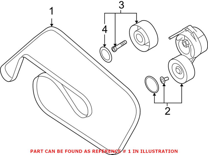 Audi Serpentine Belt 06E903137J