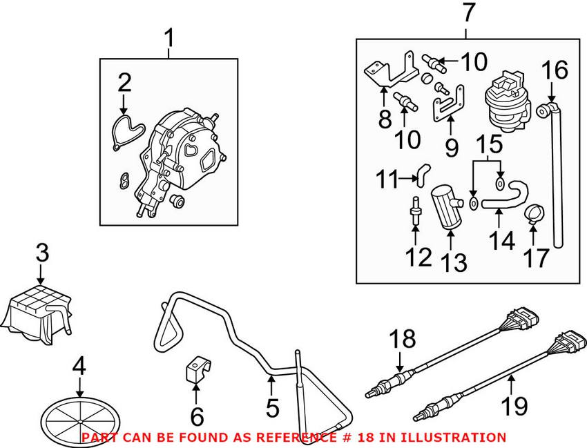 Audi Oxygen Sensor - Front 06E906265S