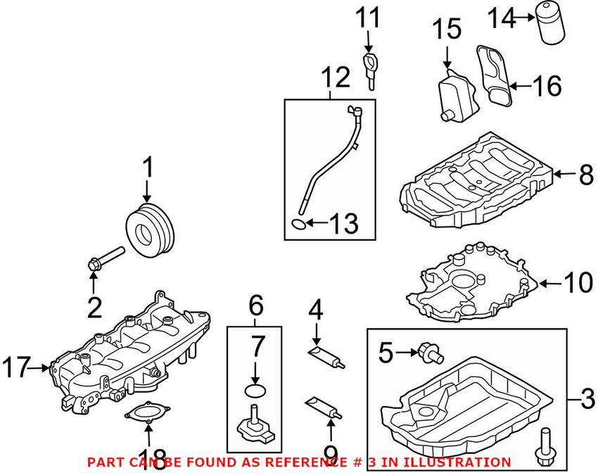 Audi Engine Oil Pan - Lower 06H103600AA