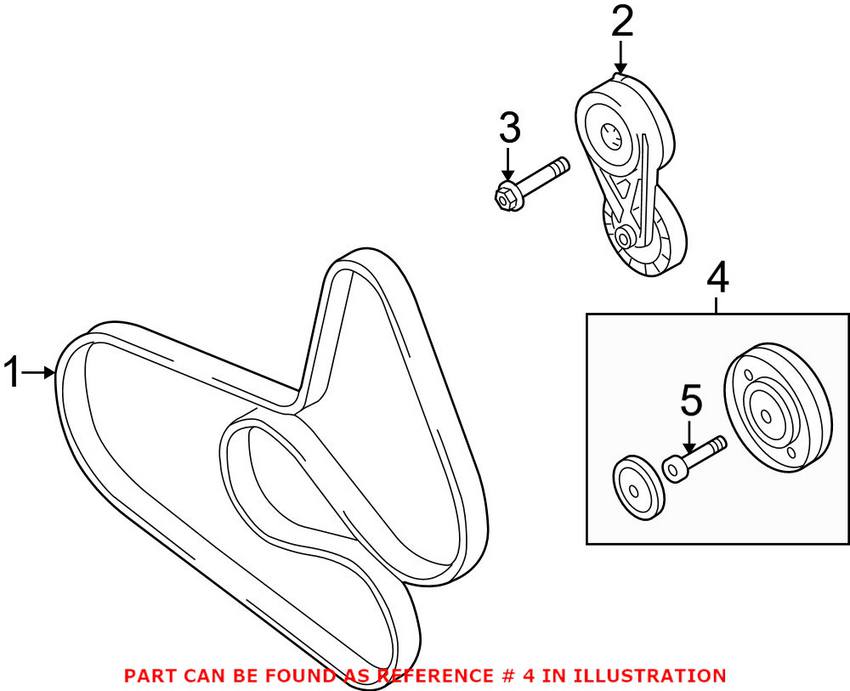 Audi Serpentine Belt Idler Pulley 06H903341D