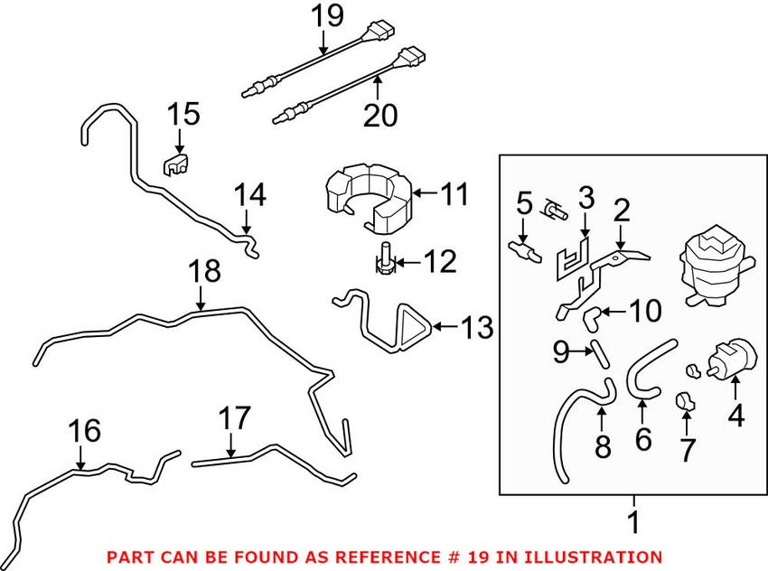 Audi VW Oxygen Sensor - Front 06J906262AA