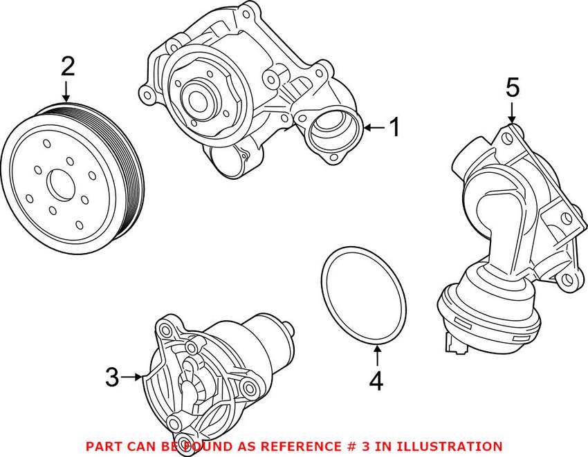 Audi Engine Coolant Thermostat Kit