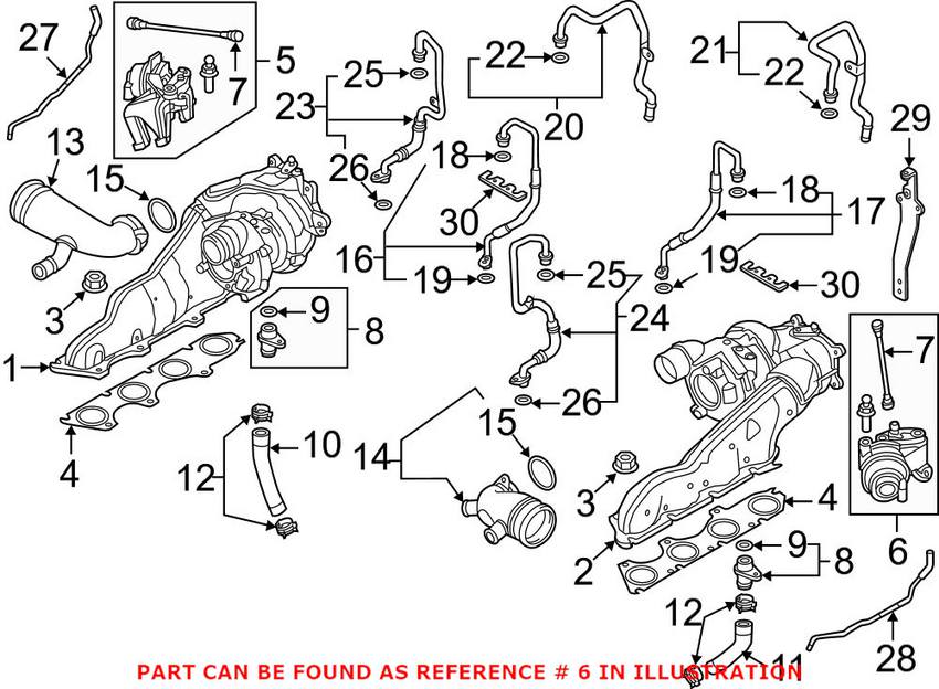 Audi Turbocharger Wastegate Actuator - Driver Side 079145461K