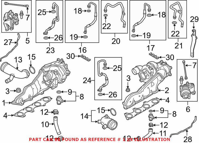 Audi Turbocharger - Passenger Side 079145722