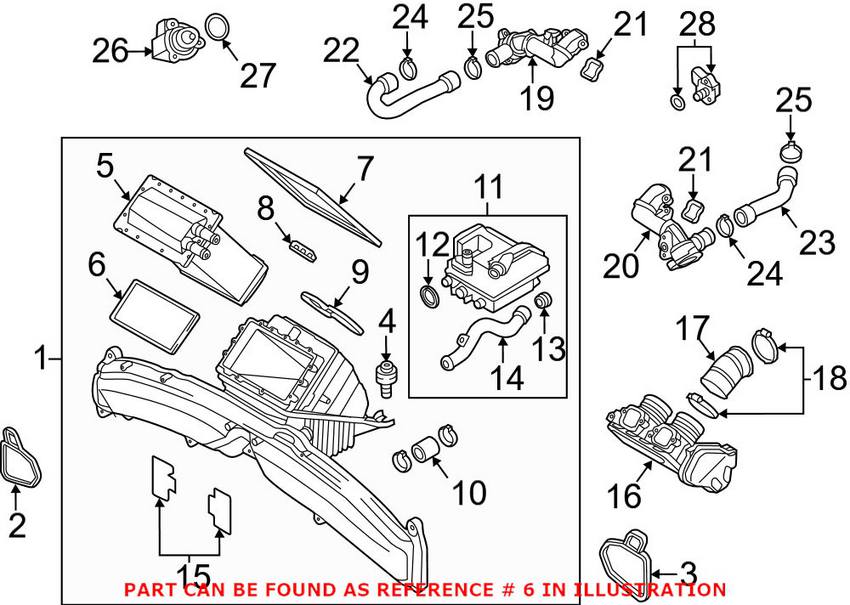 Audi Turbocharger Intercooler Gasket 079145865