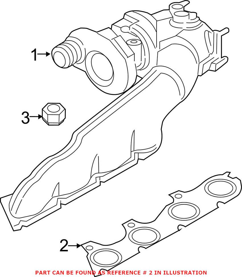 Audi Exhaust Manifold Gasket 079253039M